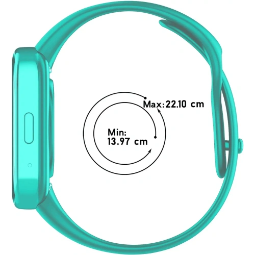 Kup Pasek Bizon Strap Watch Dots do Xiaomi Redmi Watch 3 Active ciemno-miętowy - BIZ3187 - {ean13} - Sklep Home Screen