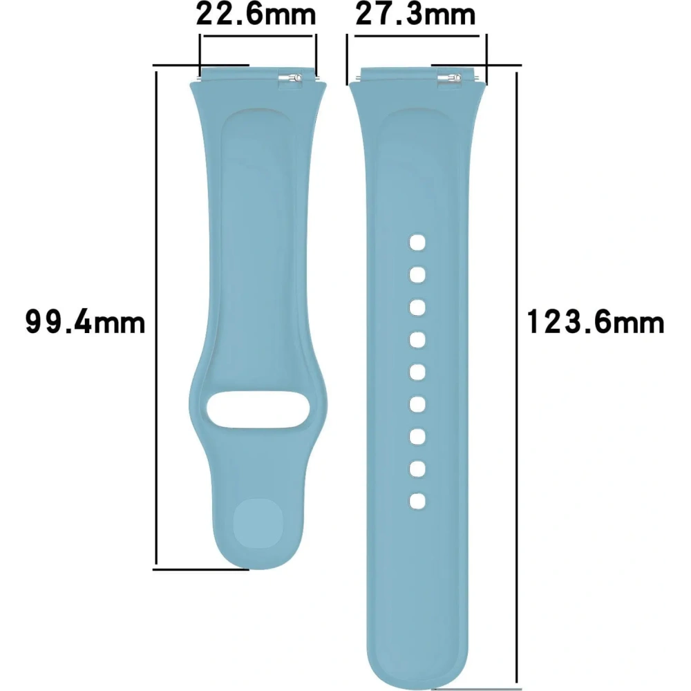 Pasek Bizon Strap Watch Dots do Xiaomi Redmi Watch 3 Active błękitny