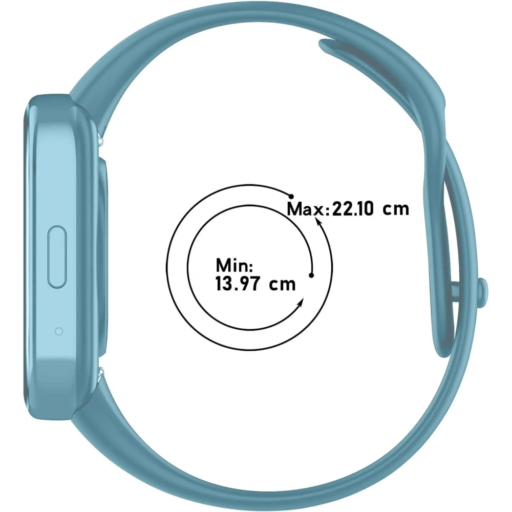 Pasek Bizon Strap Watch Dots do Xiaomi Redmi Watch 3 Active błękitny