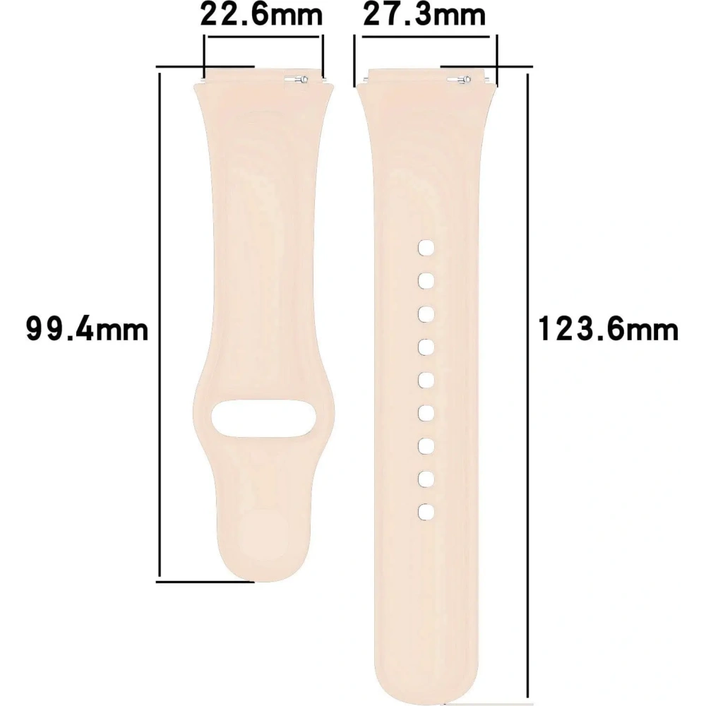 Pasek Bizon Strap Watch Dots do Xiaomi Redmi Watch 3 Active jasnoróżowy