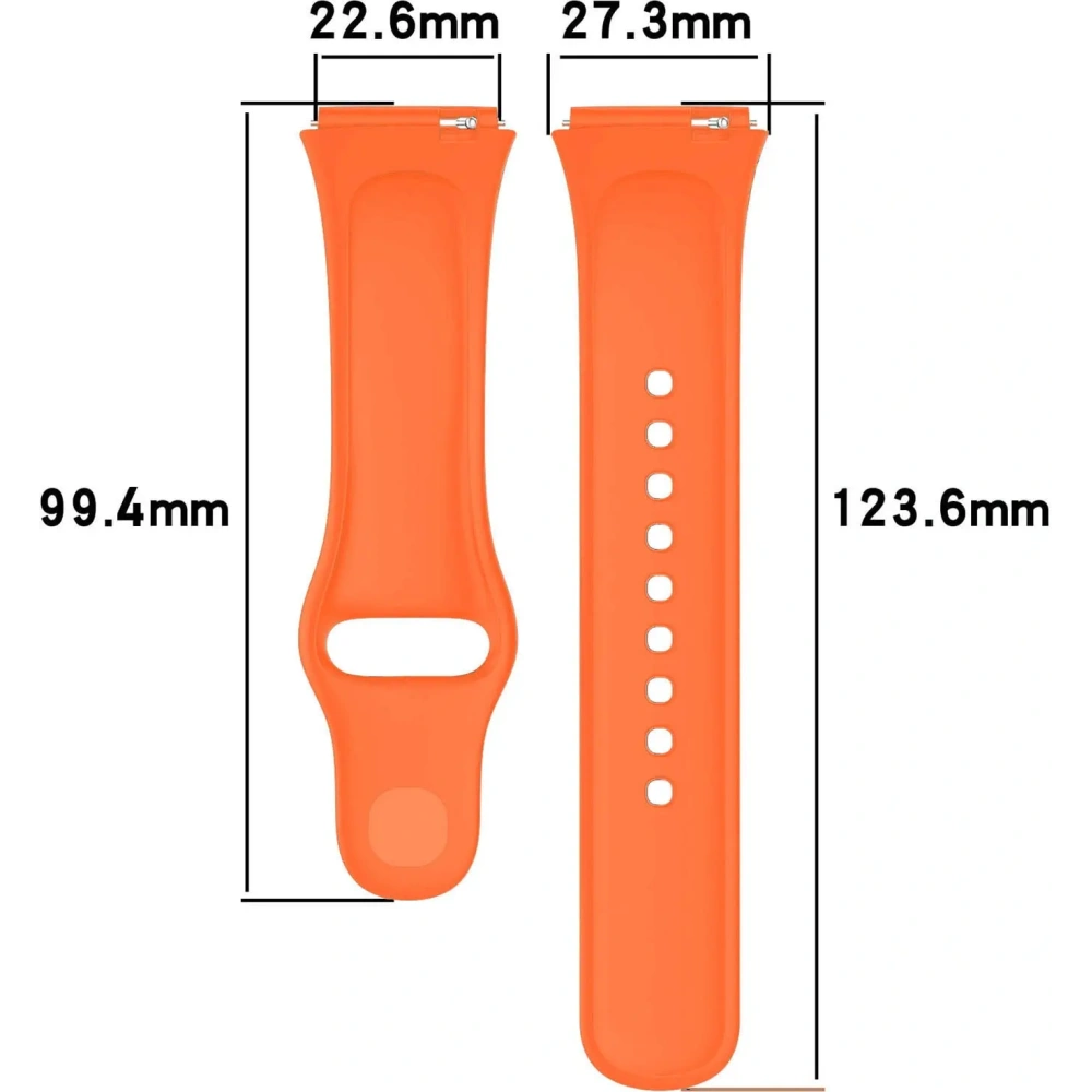 Pasek Bizon Strap Watch Dots do Xiaomi Redmi Watch 3 Active pomarańczowy