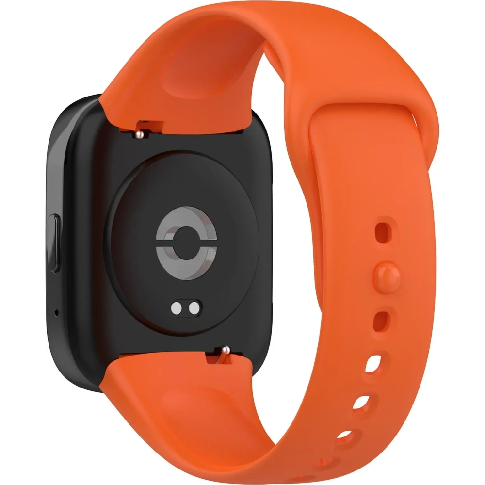 Pasek Bizon Strap Watch Dots do Xiaomi Redmi Watch 3 Active pomarańczowy