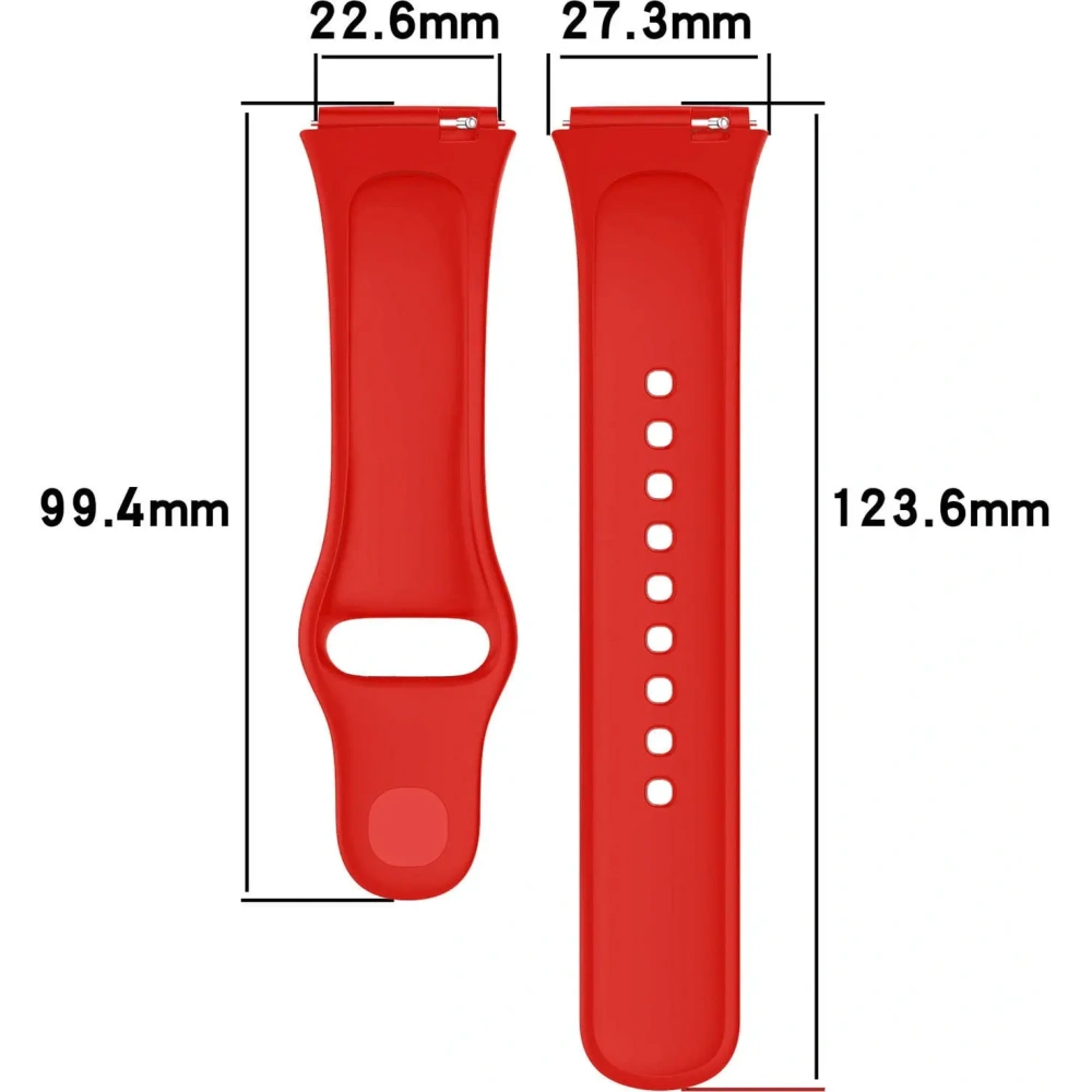 Pasek Bizon Strap Watch Dots do Xiaomi Redmi Watch 3 Active czerwony