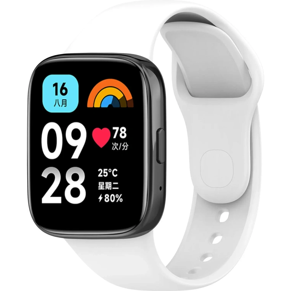 Pasek Bizon Strap Watch Dots do Xiaomi Redmi Watch 3 Active biały