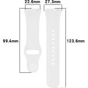 Buy Bizon Strap Watch Dots Xiaomi Redmi Watch 3 Active white - BIZ3192 - {ean13} - Home Screen Store Europe