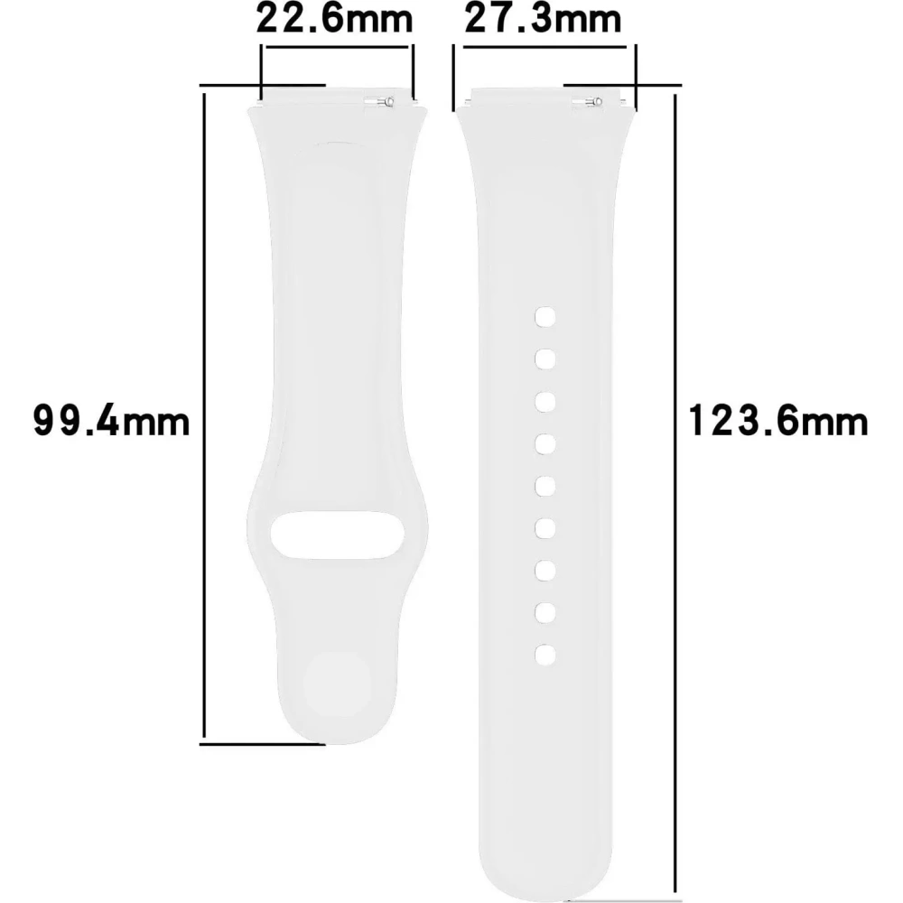 Pasek Bizon Strap Watch Dots do Xiaomi Redmi Watch 3 Active biały