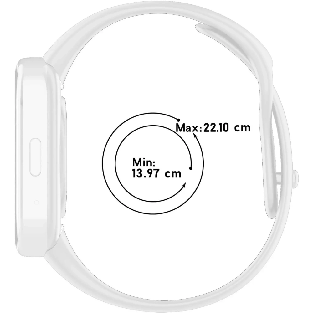 Pasek Bizon Strap Watch Dots do Xiaomi Redmi Watch 3 Active biały