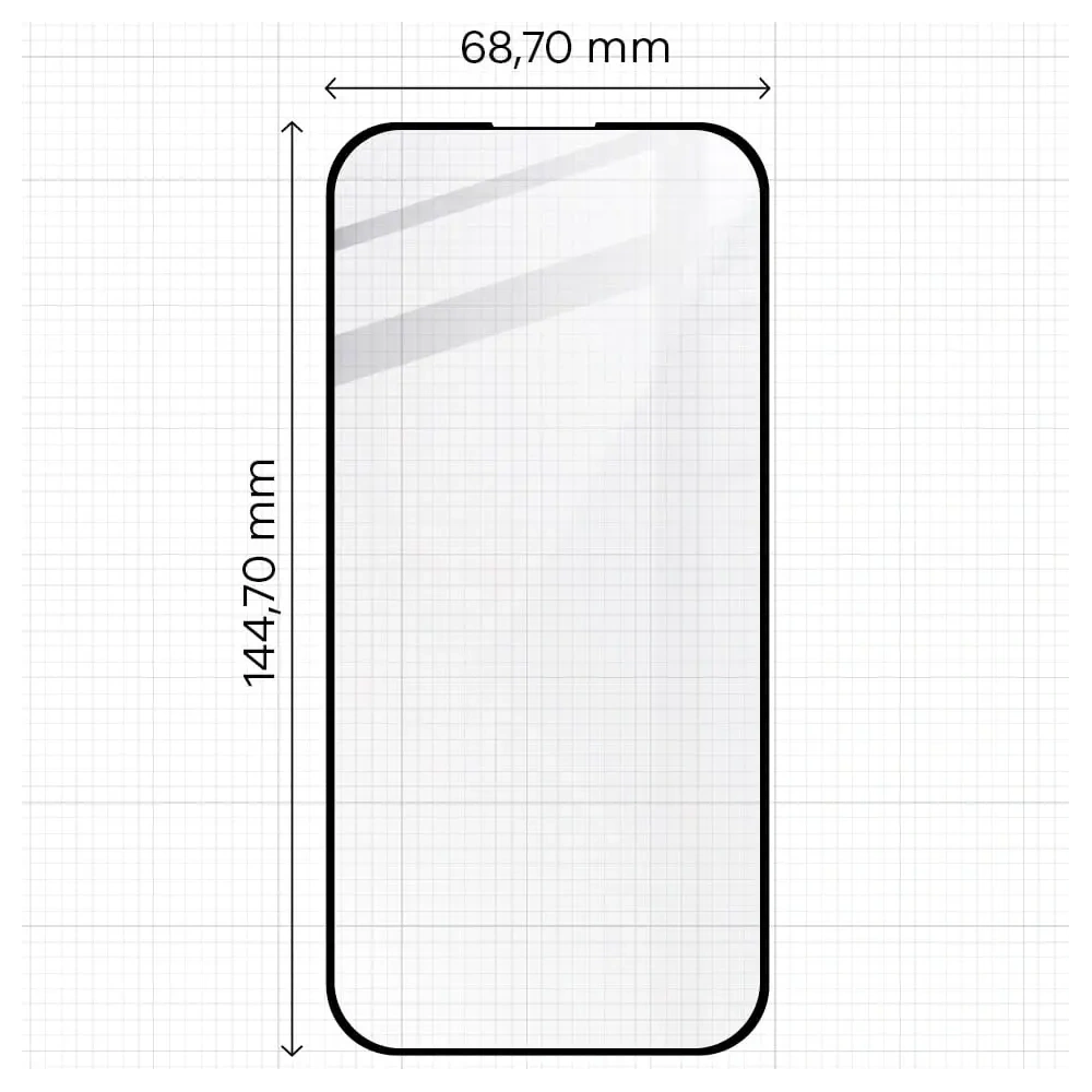 2x Szkło na ekran + szkło na aparat BIZON Edge do Apple iPhone 15