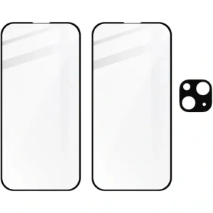 Buy BIZON Edge 2x screen glass + camera glass Apple iPhone 15 - BIZ3194 - {ean13} - Home Screen Store Europe