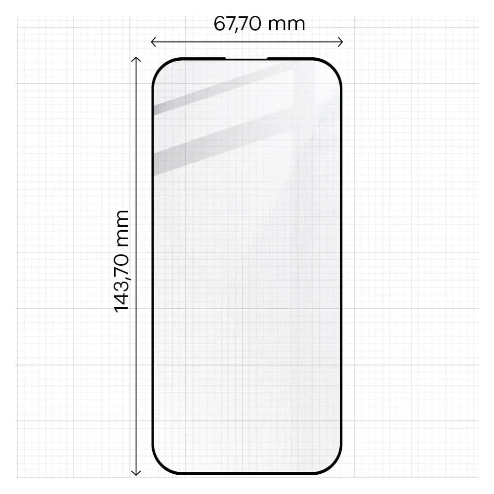 2x Szkło na ekran + szkło na aparat BIZON Edge do Apple iPhone 15 Pro
