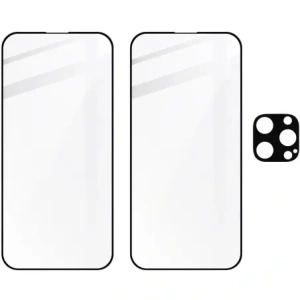 Kup 2x Szkło na ekran + szkło na aparat BIZON Edge do Apple iPhone 15 Pro Max - BIZ3197 - {ean13} - Sklep Home Screen
