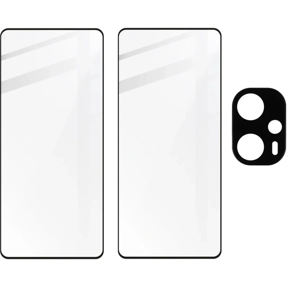 2x Szkło na ekran + szkło na aparat BIZON Edge Pack do Xiaomi Poco F5