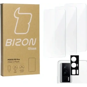 Kup BIZON Clear 3x sticlă de ecran + sticlă de cameră Xiaomi Poco F5 Pro - BIZ3200 - {ean13} - Sklep Home Screen