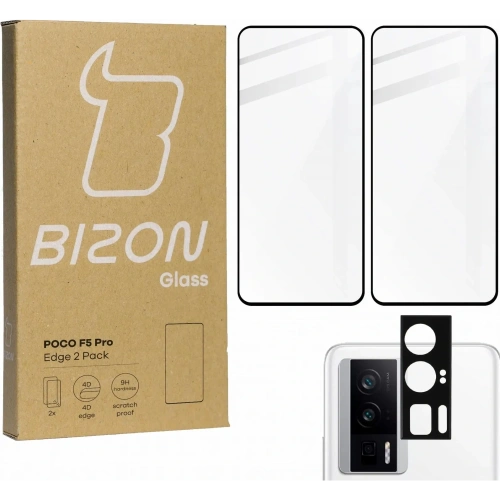 Kup BIZON Edge Pack 2x Bildschirmglas + Kameraglas Xiaomi Poco F5 Pro - BIZ3201 - {ean13} - Sklep Home Screen