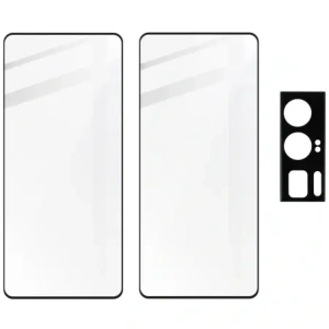 BIZON Edge Pack 2x screen glass + camera glass Xiaomi Poco F5 Pro
