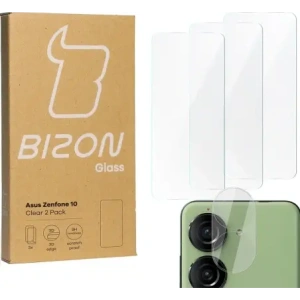 Kup 3x Szkło na ekran + szkło na aparat BIZON Clear do Asus Zenfone 10 - BIZ3203 - {ean13} - Sklep Home Screen
