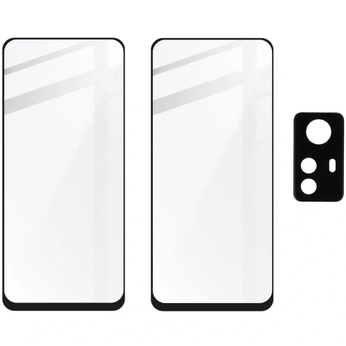 Buy BIZON Edge 2x screen glass + camera glass Redmi Note 12S - BIZ3205 - {ean13} - Home Screen Store Europe