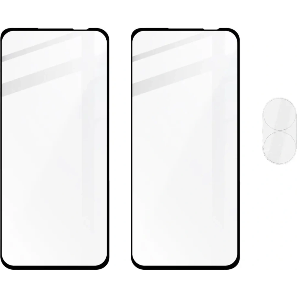 2x Szkło na ekran + szkło na aparat BIZON Edge do Asus Zenfone 10