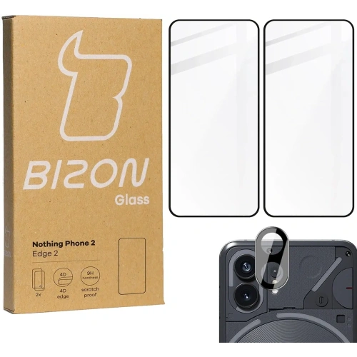 Kup BIZON Edge 2x sticlă pentru ecran + sticlă pentru cameră Nothing Phone 2 - BIZ3207 - {ean13} - Sklep Home Screen