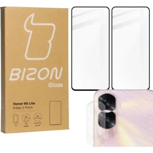 Kup 2x Szkło na ekran + szkło na aparat BIZON Edge do Honor 90 Lite - BIZ3208 - {ean13} - Sklep Home Screen