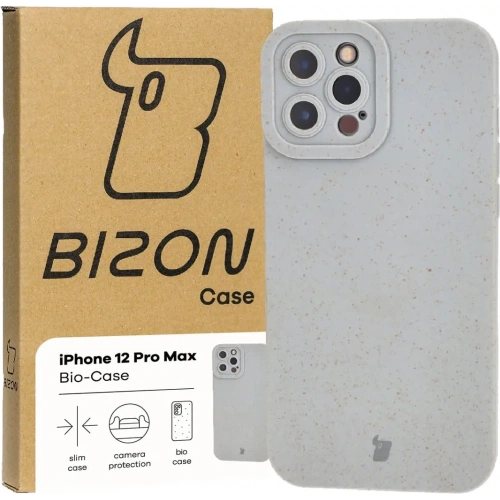 Kup Ekologiczne etui Bizon Bio-Case do Apple iPhone 12 Pro Max szare - BIZ3212 - {ean13} - Sklep Home Screen