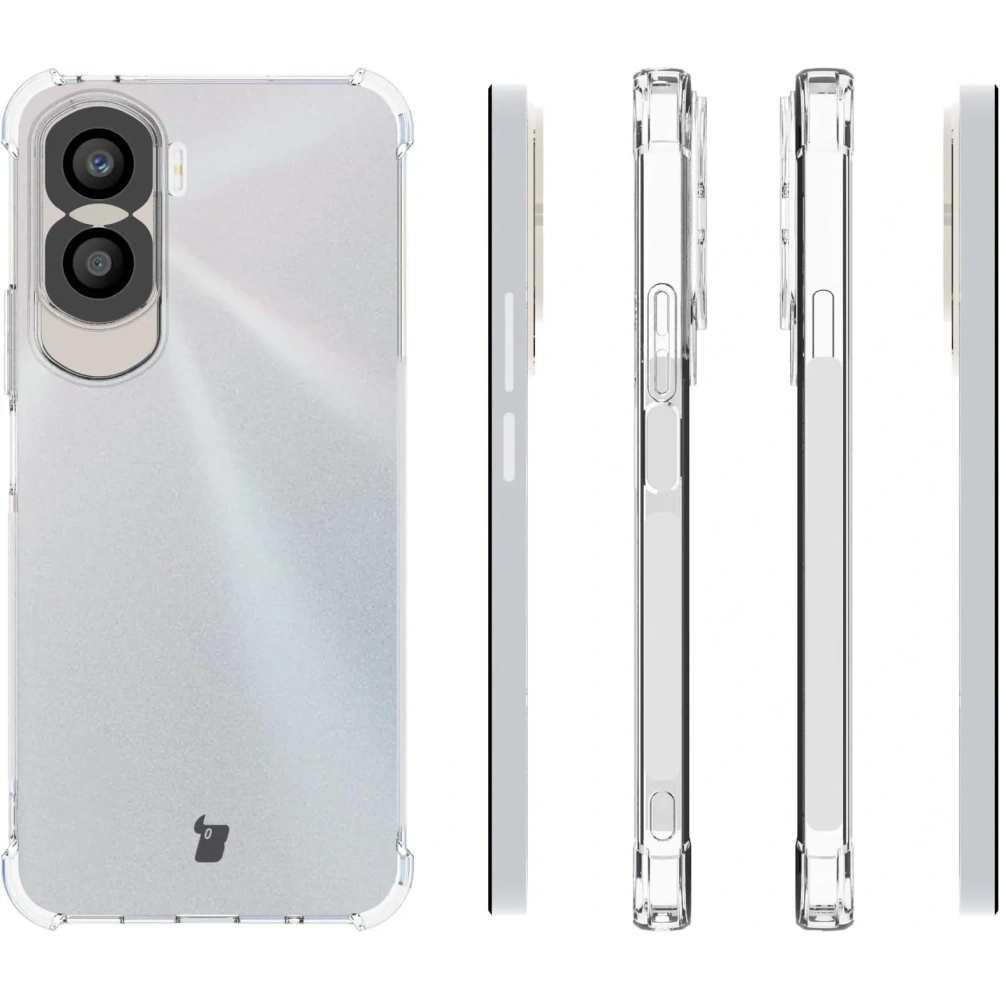 Etui Bizon Case Clear Pack do Honor 90 Lite przezroczyste