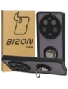 Bizon Case Hybrid Ring Xiaomi 13 Ultra rauchig mit einem schwarzen Rahmen