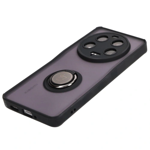 Kup Etui z uchwytem na palec Bizon Case Hybrid Ring do Xiaomi 13 Ultra przydymione z czarną ramką - BIZ3219 - {ean13} - Sklep Home Screen