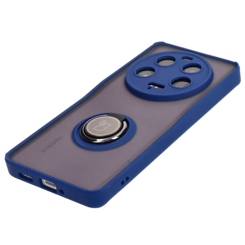 Kup Etui s úchytem na prst Bizon Case Hybrid Ring do Xiaomi 13 Ultra kouřové s modrým rámečkem - BIZ3220 - {ean13} - Sklep Home Screen