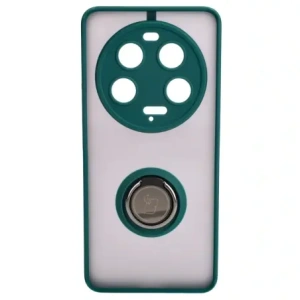 Kup Etui z uchwytem na palec Bizon Case Hybrid Ring do Xiaomi 13 Ultra przydymione z ciemnozieloną ramką - BIZ3221 - {ean13} - Sklep Home Screen