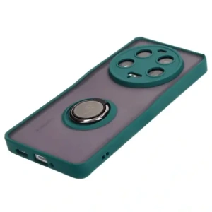 Buy Bizon Case Hybrid Ring Xiaomi 13 Ultra smoky with a dark green frame - BIZ3221 - {ean13} - Home Screen Store Europe