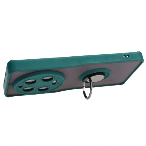 Buy Bizon Case Hybrid Ring Xiaomi 13 Ultra smoky with a dark green frame - BIZ3221 - {ean13} - Home Screen Store Europe