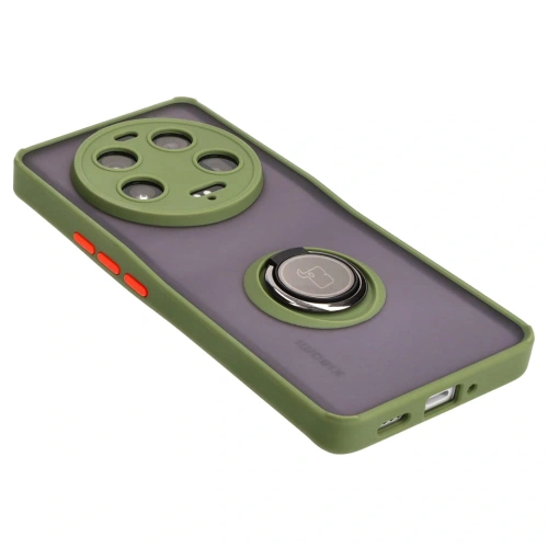 Kup Bizon Case Hybrid Ring Xiaomi 13 Ultra füstös zöld kerettel - BIZ3222 - {ean13} - Sklep Home Screen