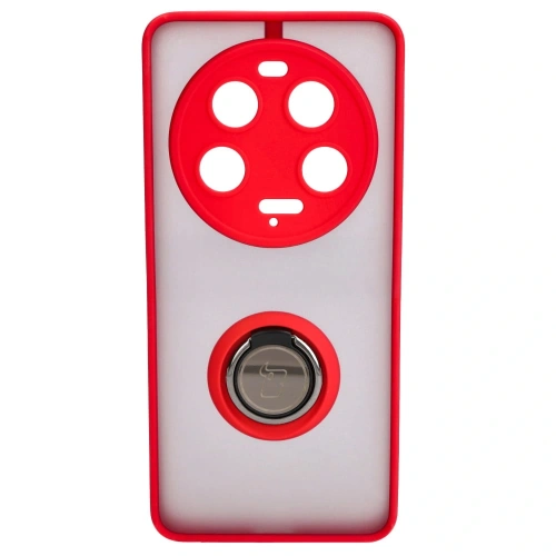 Buy Bizon Case Hybrid Ring Xiaomi 13 Ultra smoky with a red frame - BIZ3223 - {ean13} - Home Screen Store Europe