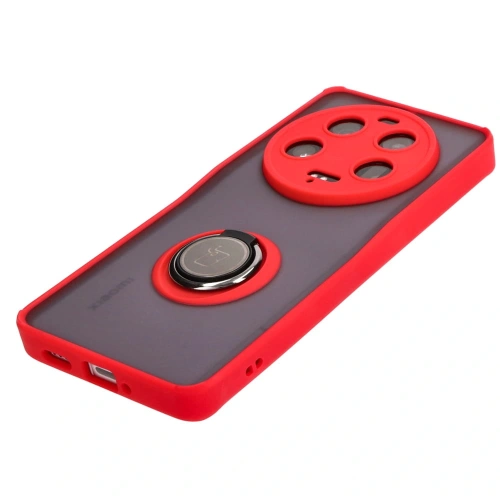 Kup Bizon Case Hybrid Ring Xiaomi 13 Ultra füstös piros kerettel - BIZ3223 - {ean13} - Sklep Home Screen