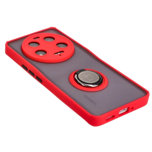 Buy Bizon Case Hybrid Ring Xiaomi 13 Ultra smoky with a red frame - BIZ3223 - {ean13} - Home Screen Store Europe