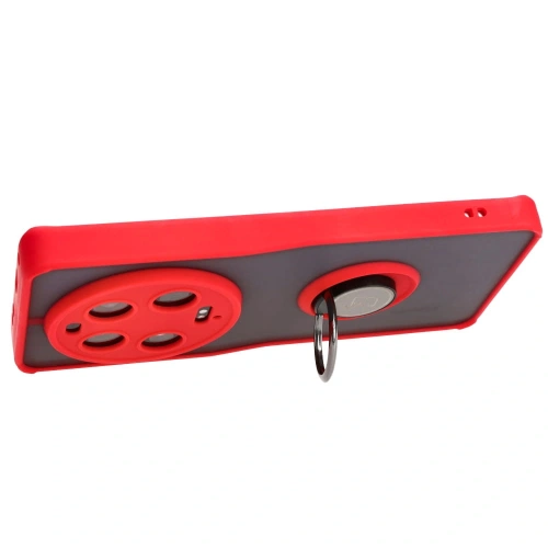 Kup Etui z uchwytem na palec Bizon Case Hybrid Ring do Xiaomi 13 Ultra przydymione z czerwoną ramką - BIZ3223 - {ean13} - Sklep Home Screen