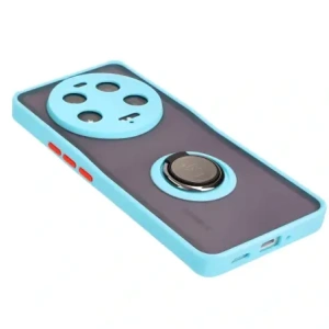 Buy Bizon Case Hybrid Ring Xiaomi 13 Ultra smoky with a light blue frame - BIZ3224 - {ean13} - Home Screen Store Europe