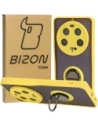Bizon Case Hybrid Ring Xiaomi 13 Ultra fumuriu cu un cadru galben