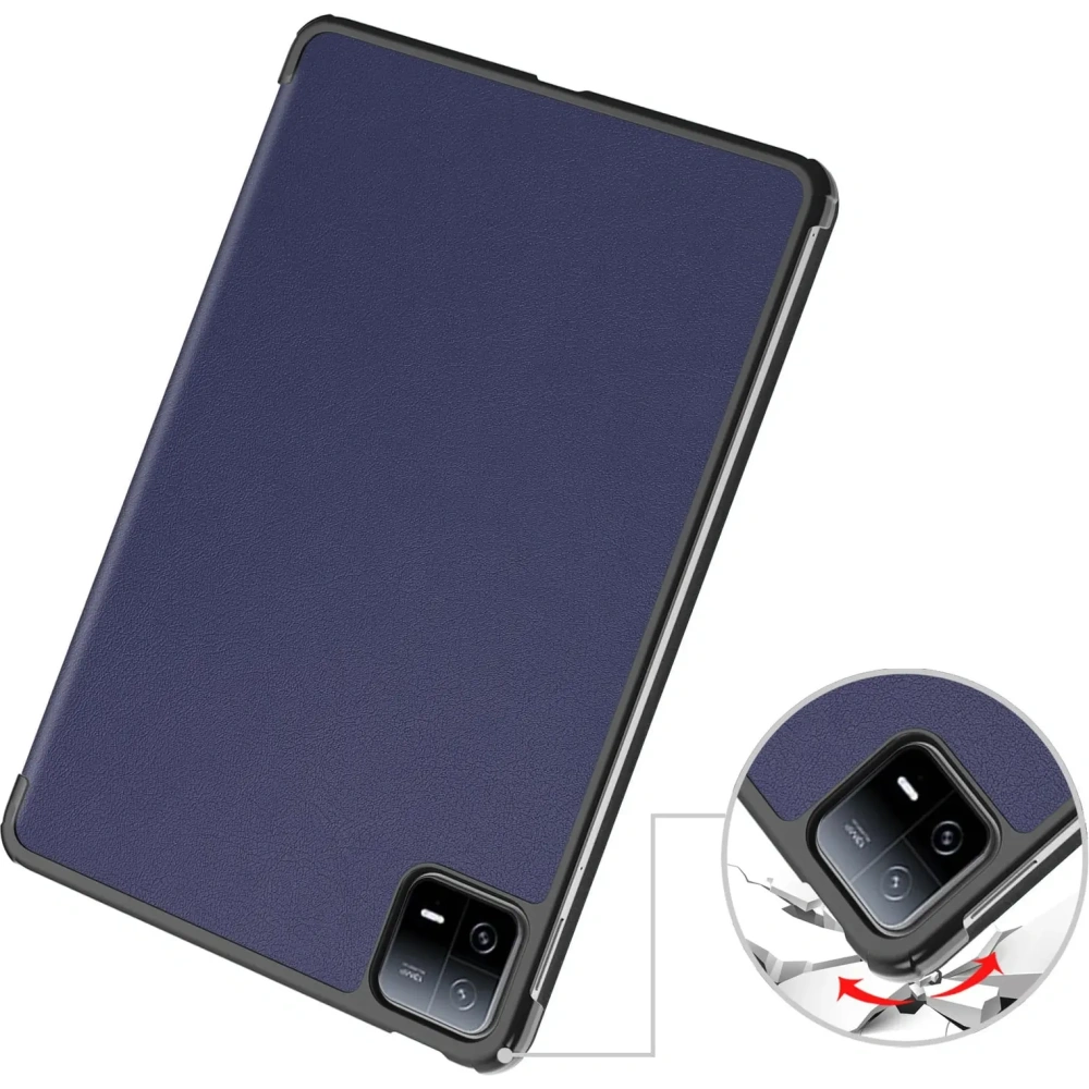 Etui Bizon Case Tab Croc do Xiaomi Pad 6 / Pad 6 Pro granatowe