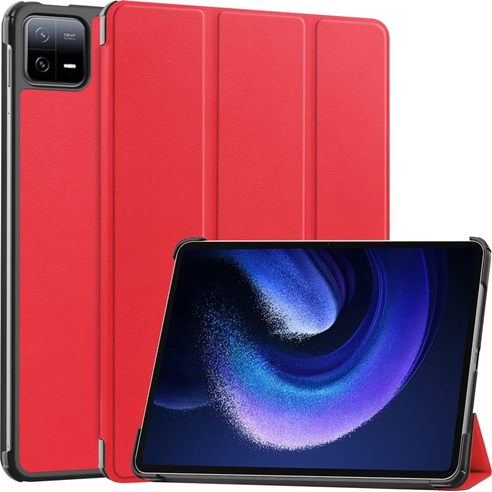 Etui Bizon Case Tab Croc do Xiaomi Pad 6 / Pad 6 Pro czerwone