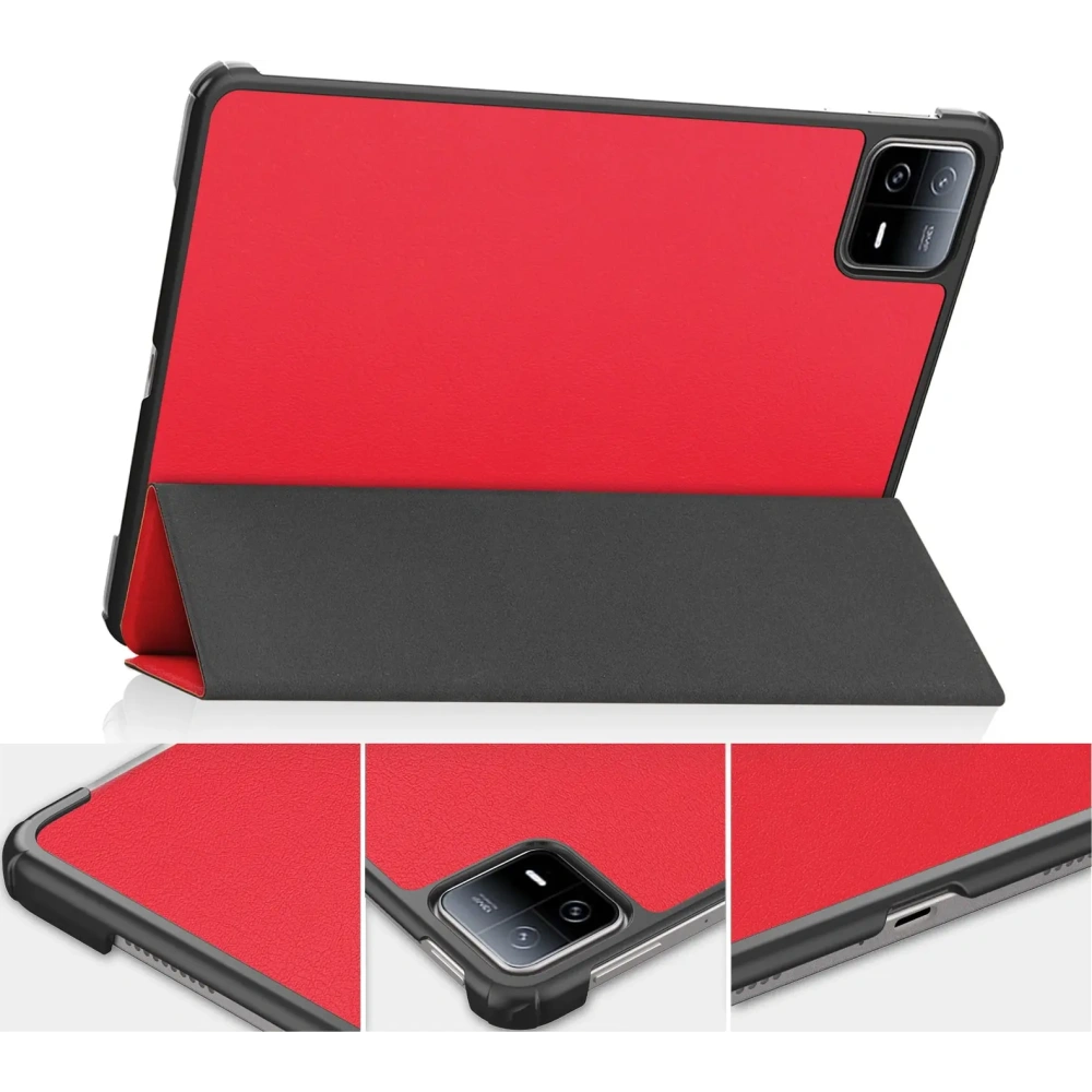 Etui Bizon Case Tab Croc do Xiaomi Pad 6 / Pad 6 Pro czerwone