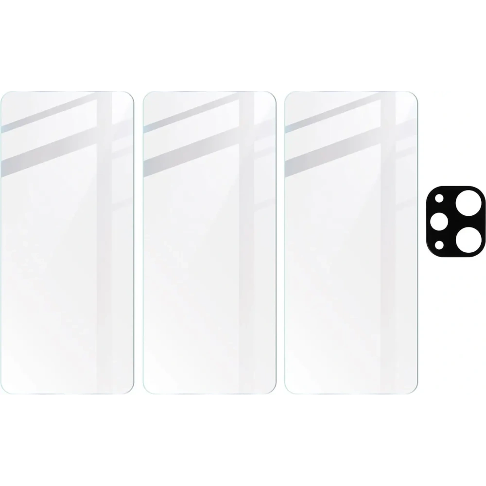 3x Szkło na ekran + szkło na aparat BIZON Clear do Xiaomi Redmi 12