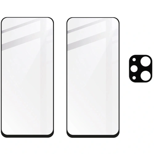 Buy BIZON Edge 2x screen glass + camera glass Xiaomi Redmi 12 - BIZ3232 - {ean13} - Home Screen Store Europe