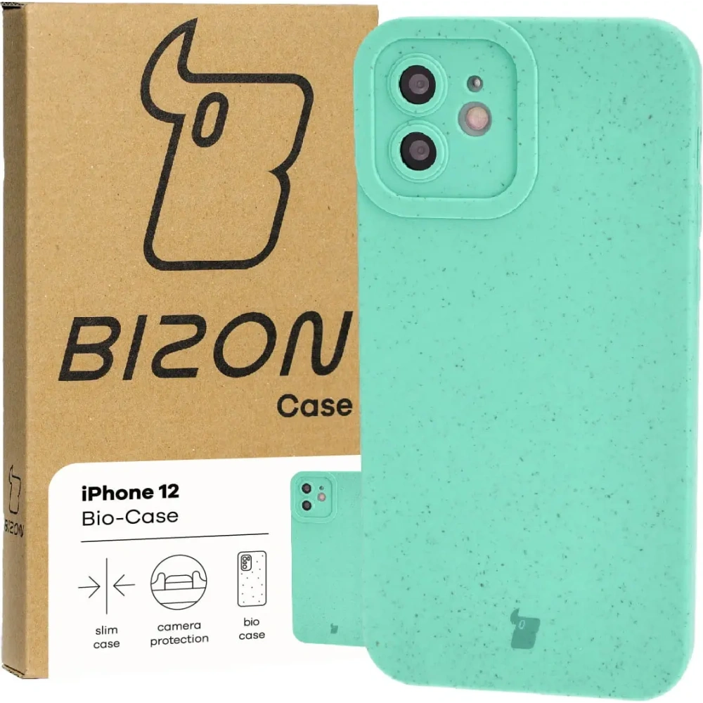 Ekologiczne etui Bizon Bio-Case do Apple iPhone 12 zielone