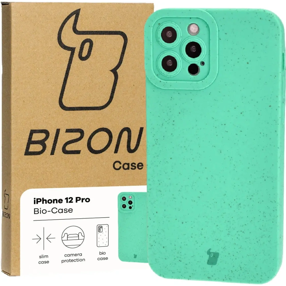 Ekologiczne etui Bizon Bio-Case do Apple iPhone 12 Pro zielone