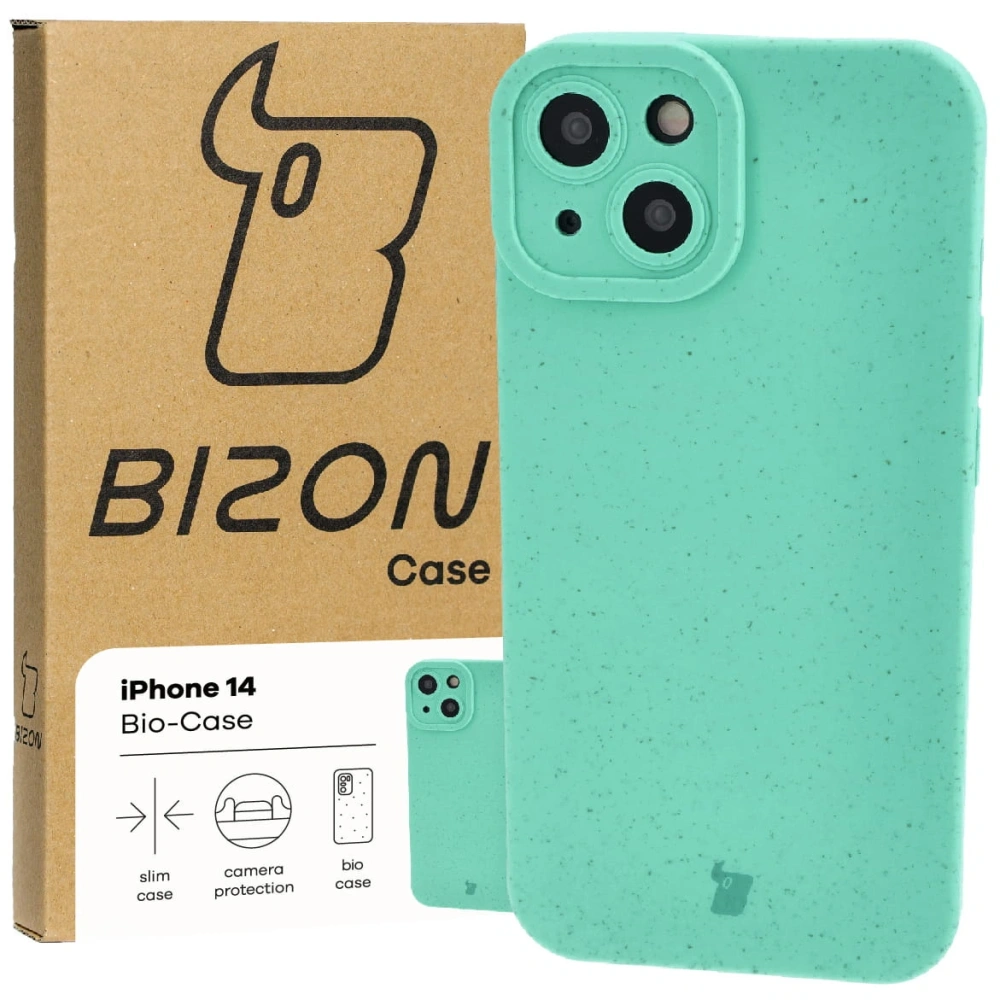 Ekologiczne etui Bizon Bio-Case do Apple iPhone 14 zielone