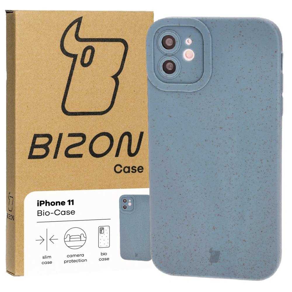 Ekologiczne etui Bizon Bio-Case do Apple iPhone 14 Plus niebieskie
