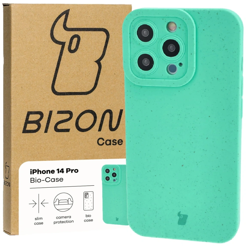 Ekologiczne etui Bizon Bio-Case do Apple iPhone 14 Pro zielone