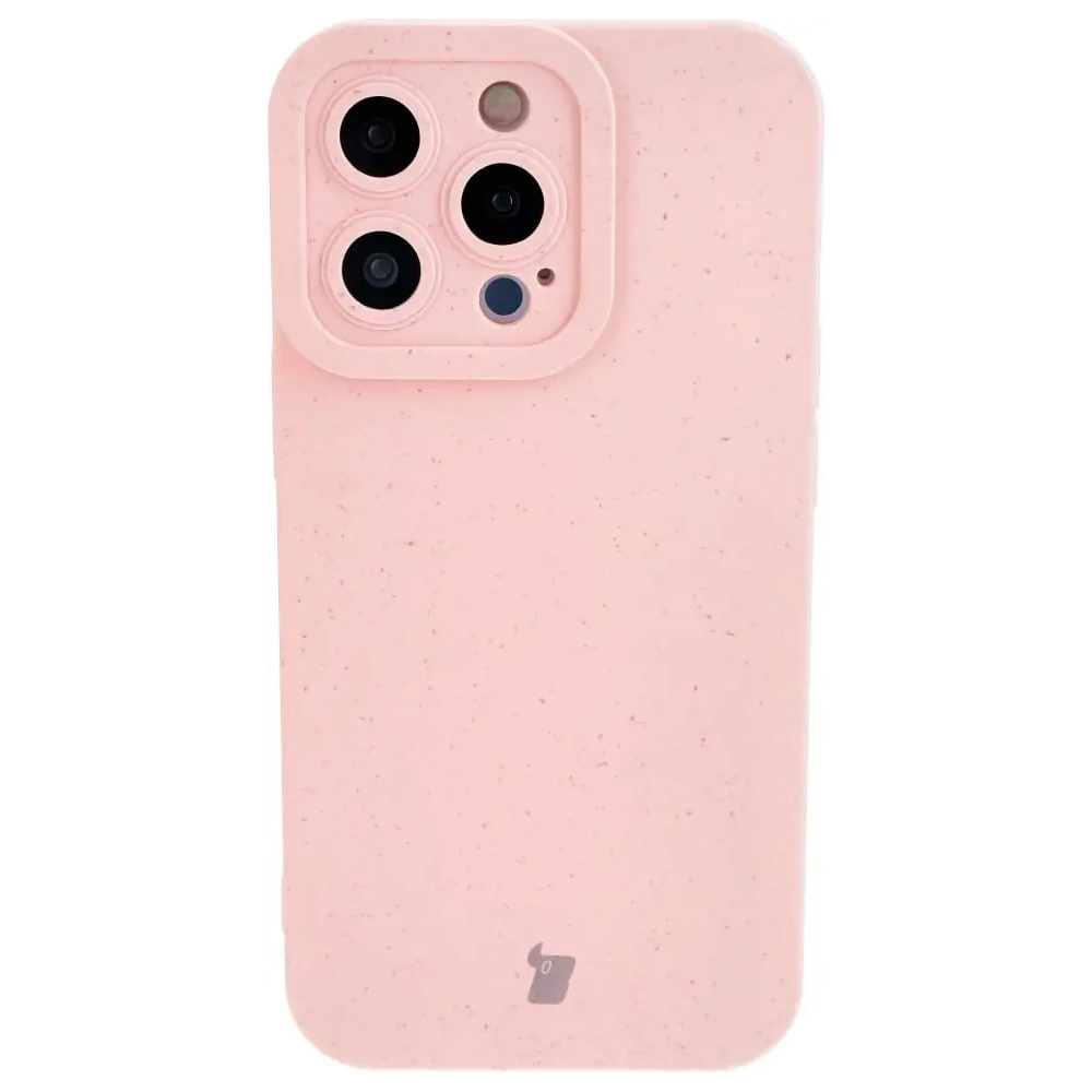 Ekologiczne etui Bizon Bio-Case do Apple iPhone 14 Pro różowe